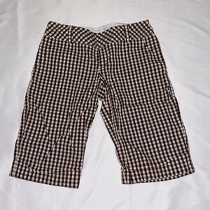 Old College Inn Brown Checkered Shorts